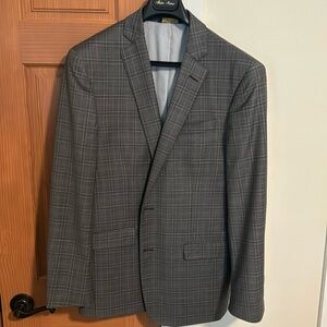 Brooks Brothers Grey Plaid Sport Jacket 42R